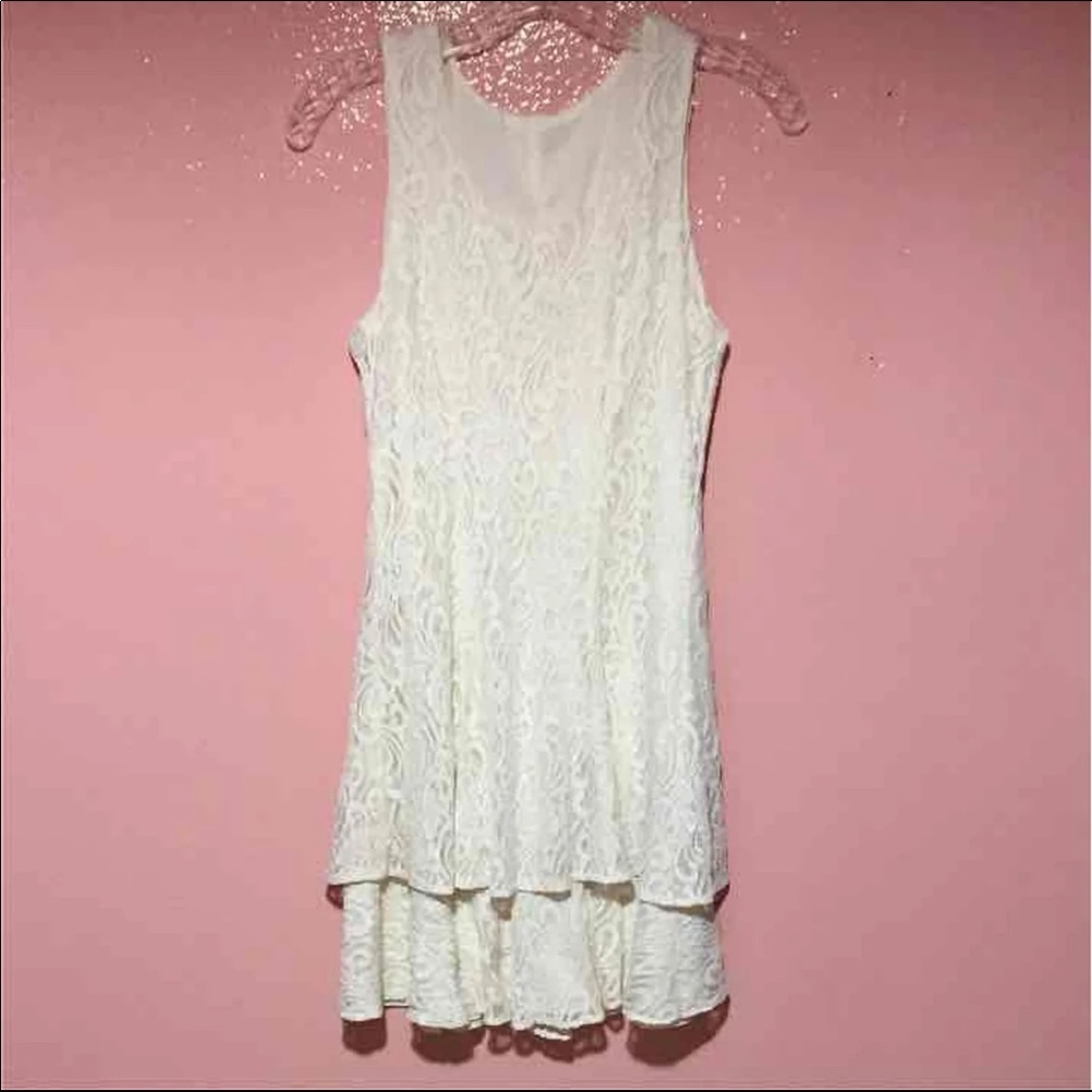 Cream lace dress